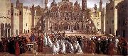 BELLINI, Giovanni Sermon of St Mark in Alexandria abc Germany oil painting reproduction